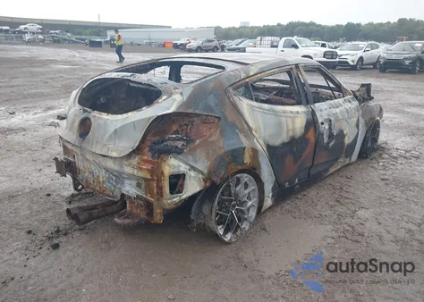 2015 Hyundai Veloster Turbo из США, поврежденный, VIN KMHTC6AE8FU222719